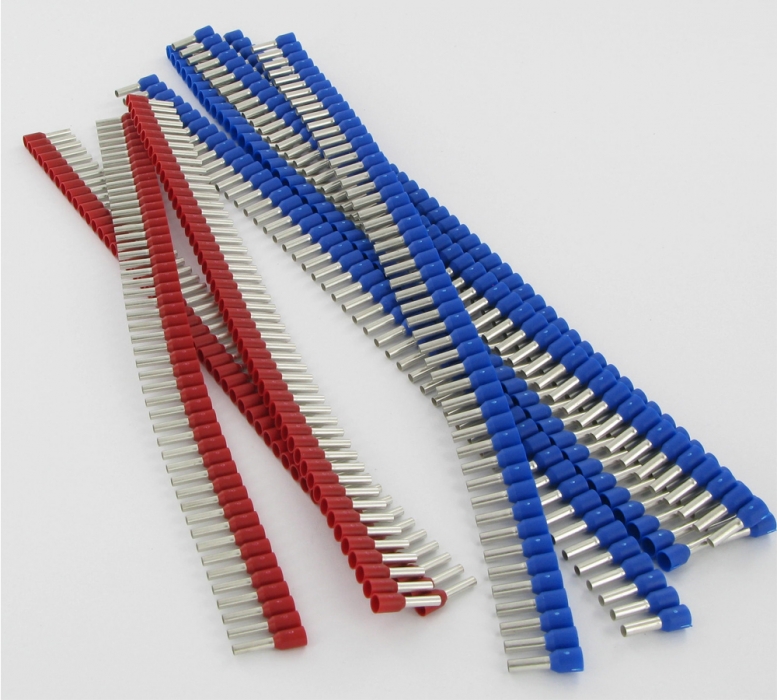 2,5mm Wire end sleeve - tape mounted 8mm long