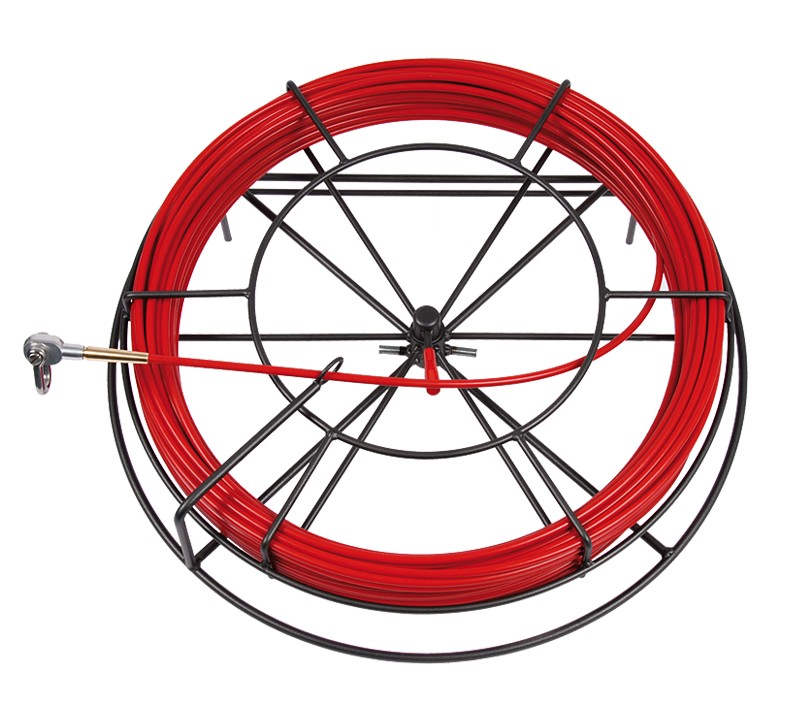 Dragfjäder av glasfiber utan lokaliseringstråd i kärnan Ø 7.5 mm, i horisontell hållare