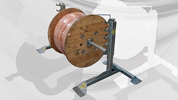 Nicoletti - SM-12 - Self-lifting drum jacks max Ø 1800 - Capacity 1600 kg - max. reel Ø 1800mm