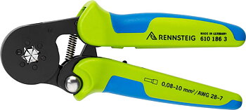 Ferrule crimping tool PEW 8.185 / 8.186 - 6 Serrated Crimping Profiles Crome Plated
