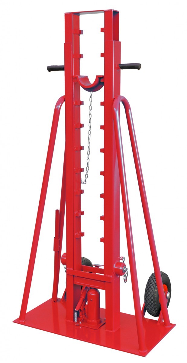 Hydraulisk trumlyft med fotpump och hjul