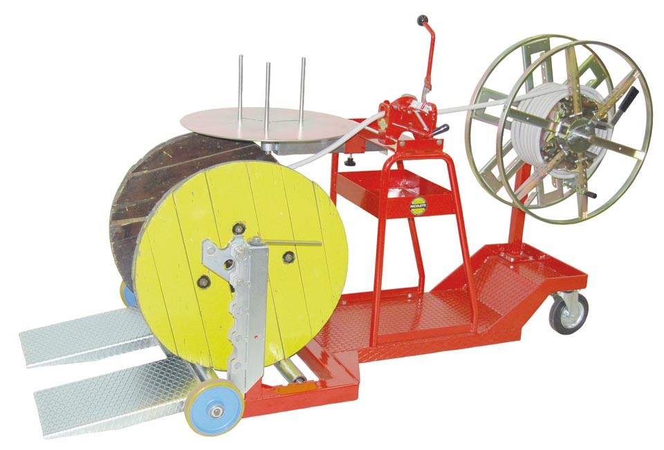Nicoletti - ASB-1 Manual drum-to-coil and coil-to-coil winder - Capacity 100 kg