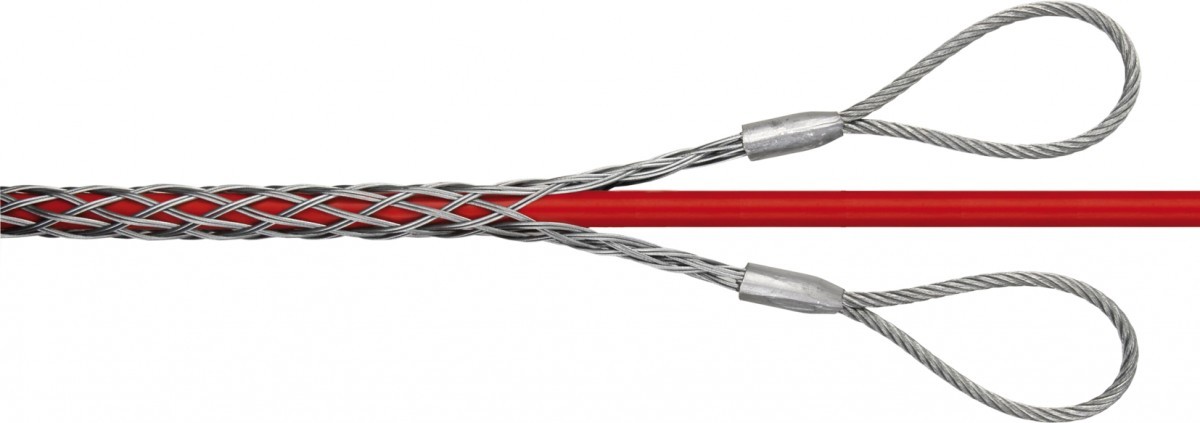 Suspension type pulling grips with double eyelet