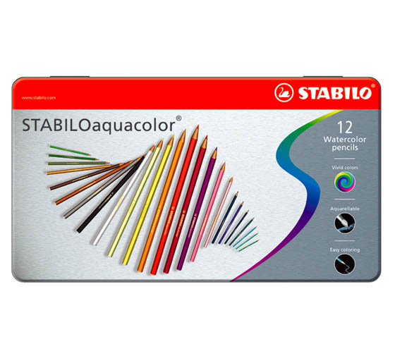 STABILO AQUACOLOR 1612-5/12-V PITK MET.R