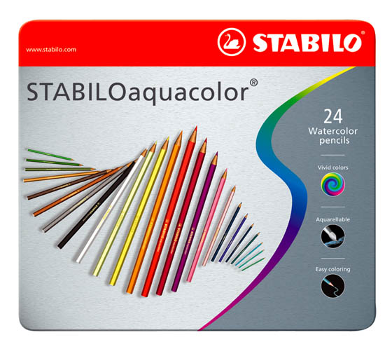 STABILO AQUACOLOR 1624-5/24-V PITK MET.R