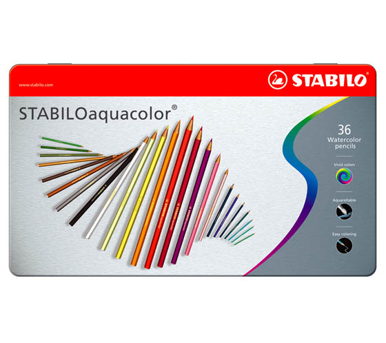 STABILO AQUACOLOR 1636-5/36-V PITK MET.R