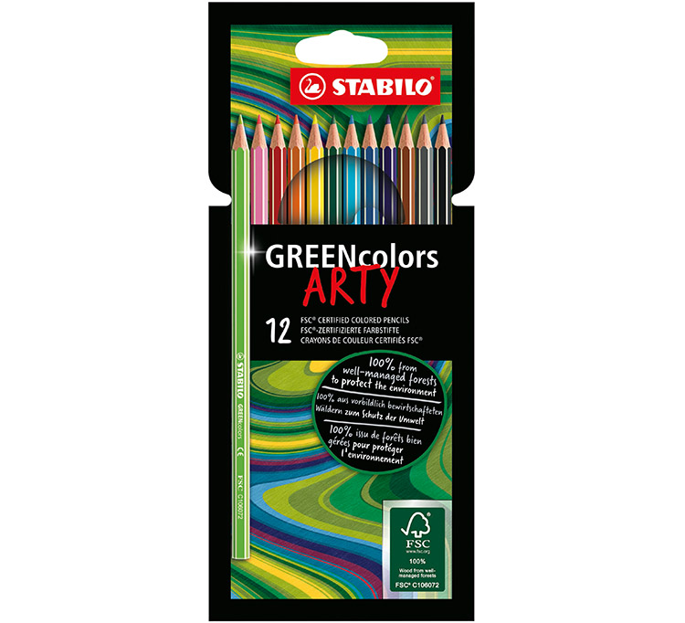STABILO GREENCOLORS 6019/12-1-20 ARTY/12
