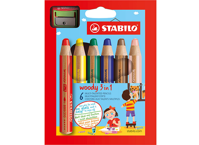 STABILO WOODY 8806-2V.KYNÄ/6+TEROTIN