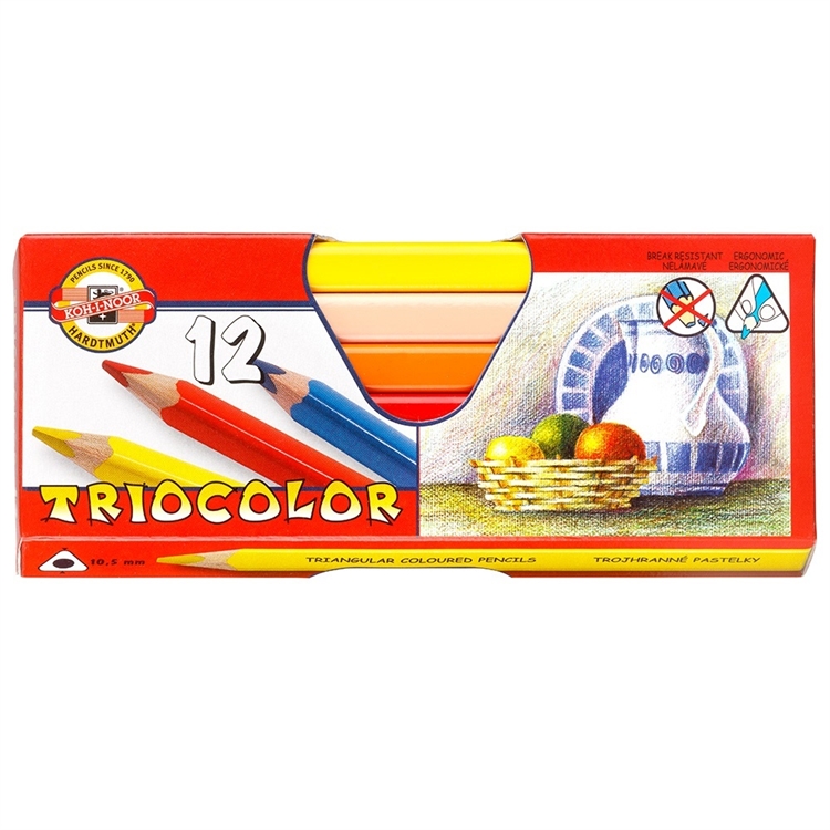 TRIOCOLOR VÄRIKYNÄ LYIJY 5,6M LAJIT. /12