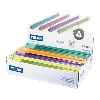 Viivain Milan 15 cm Triangle New Look