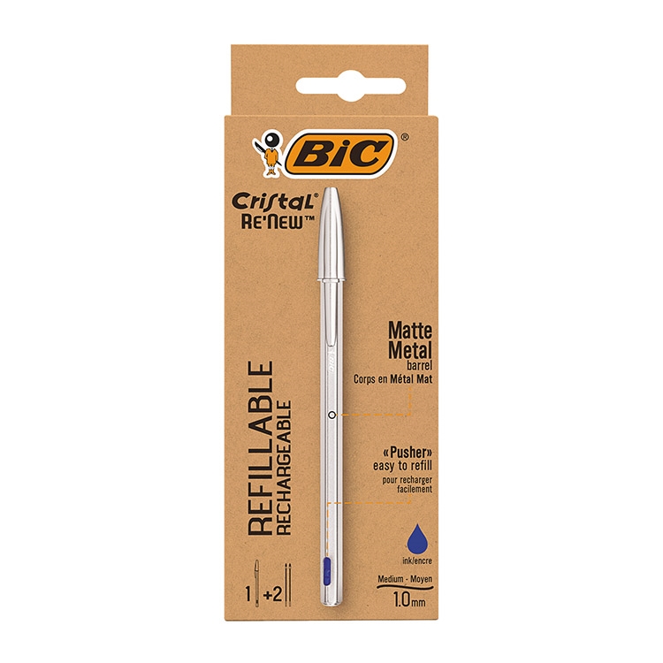 Kuulakynä Bic Cristal Renew+2täytt - 2