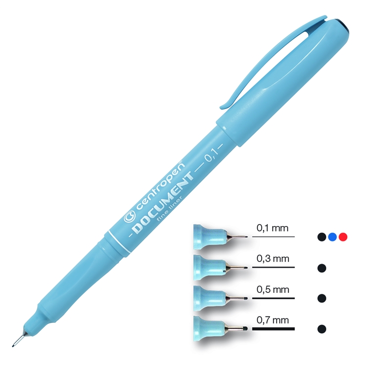 CENTROPEN 2631 KUITUKÄRKIKYNÄ 0,1 MM MUS - 2
