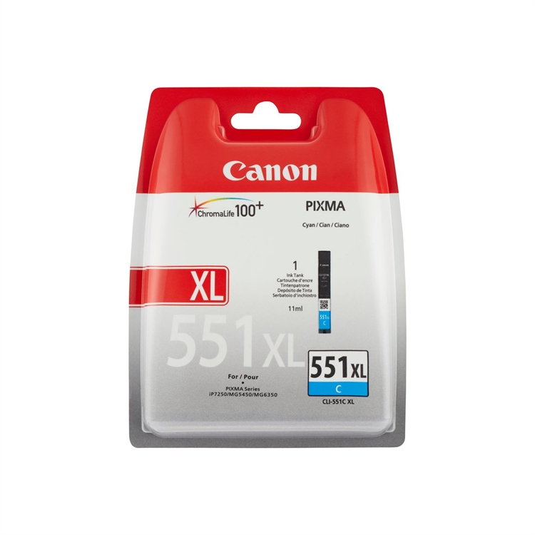 Inkjet Canon CLI-551XLC sininen LP7250