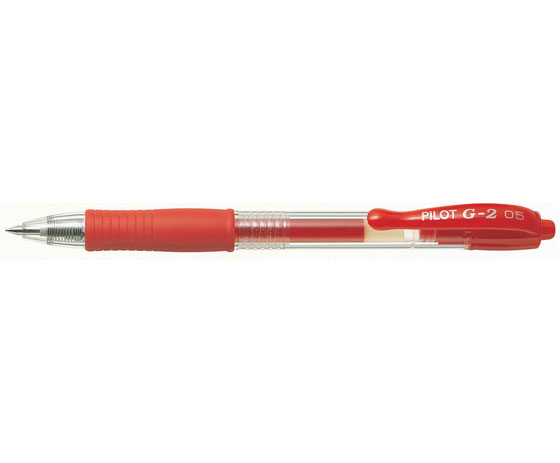 Geelikynä Pilot G-2 plus fine punainen - 2