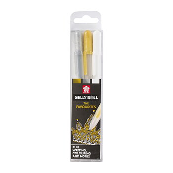 SAKURA GELLY ROLL METALLIC GO/SI/WH /3