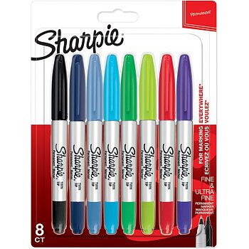 Sharpie Twintip 8-värilajitelma blisteri