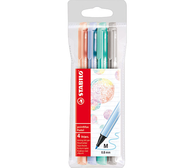 STABILO POINTMAX 488/4 PASTELLI LAJIT. 4