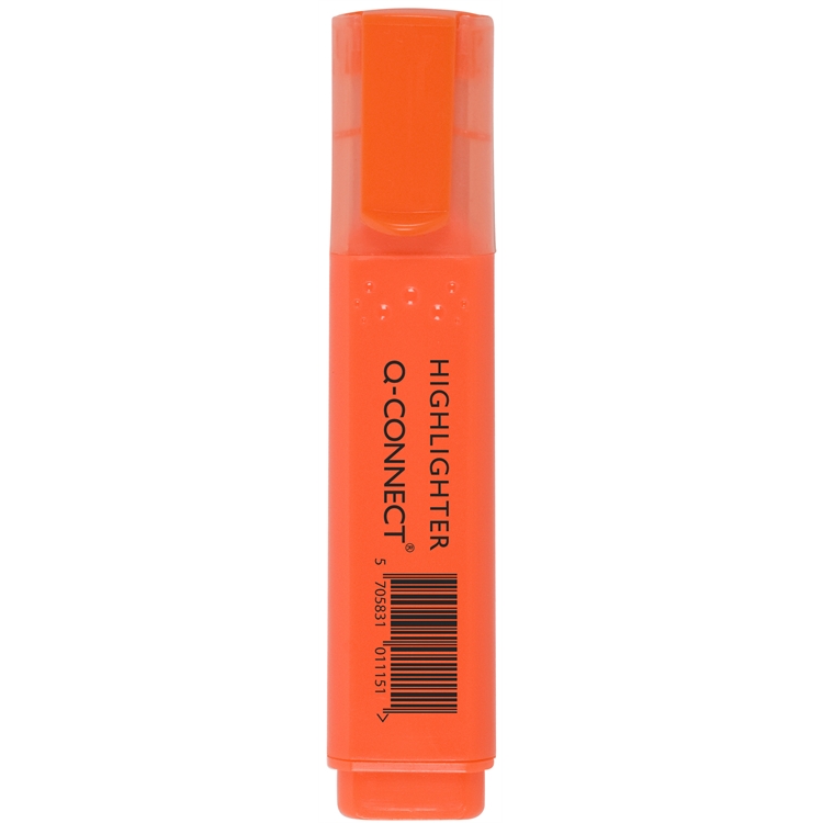 Korostuskynä Q-Connect leveä oranssi - 2