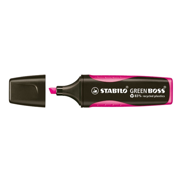 Korostuskynä StabiloGreenBOSS pinkki - 2