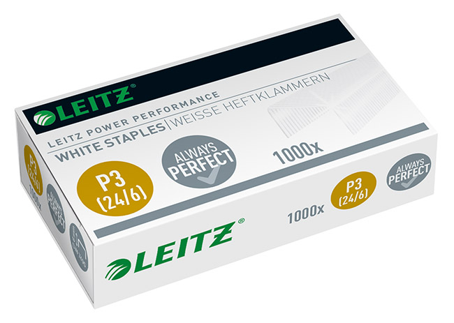 LEITZ 24/6 NITOMANASTA VALKOINEN /1000
