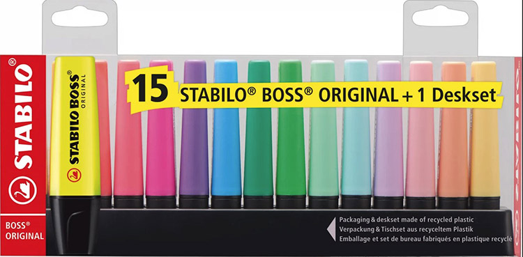 STABILO BOSS 7015-01-5 DESKSET LAJ./15 - 2