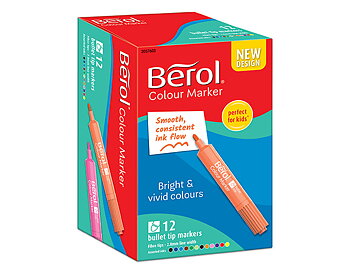 BEROL COLOURMARKER HUOPAKYNÄ VÄRILAJ /12