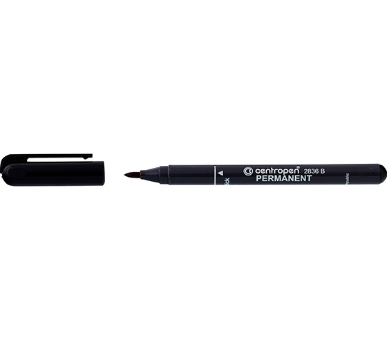 CENTROPEN 2836 PERM.MARKER 2MM MUSTA - 2