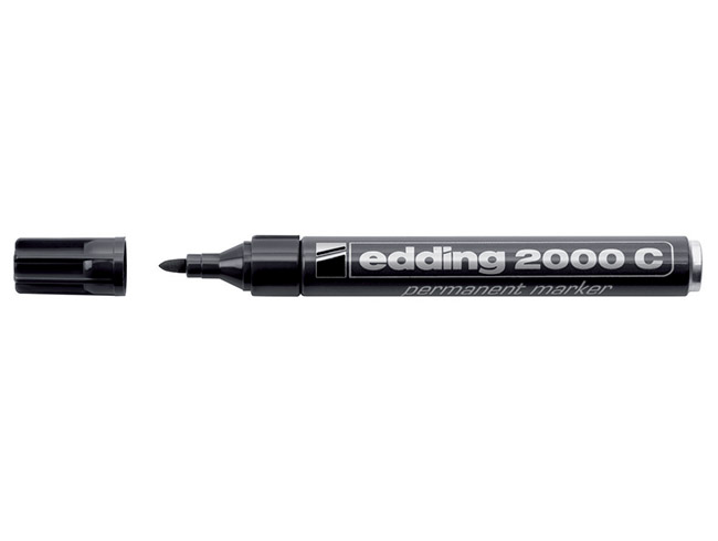 EDDING 2000C PERMANENT MARKER 2MM MUSTA - 2