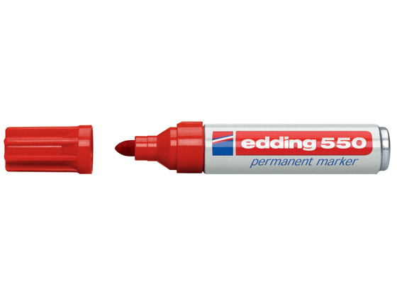 EDDING 550 PERM. MARKER 3,5MM PUNAINEN
