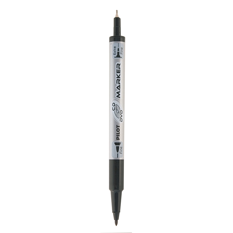 Huopakynä Pilot CD/DVD-marker Twin musta - 2