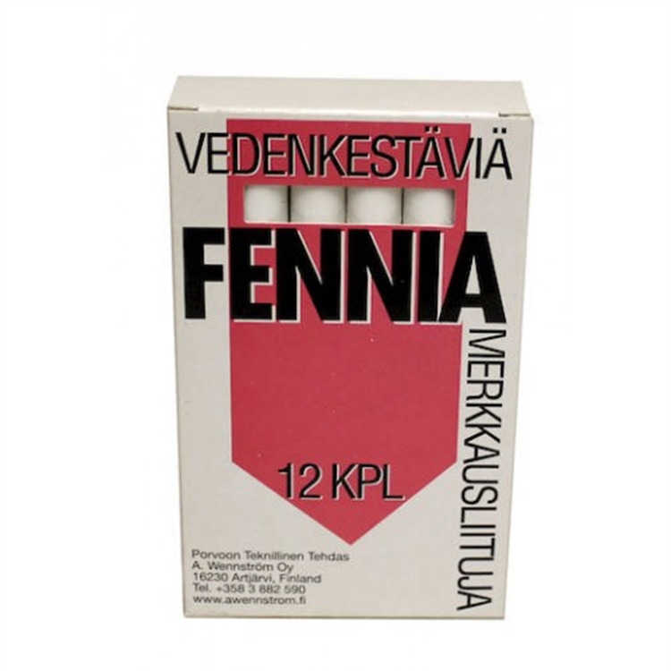 Merkkausliitu Fennia valkoinen/12