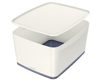 LEITZ MYBOX LAATIKKO+KANSI L VALK/HARMAA
