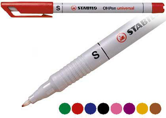 STABILO OHPEN 851/40S VESIL. PUNAINEN