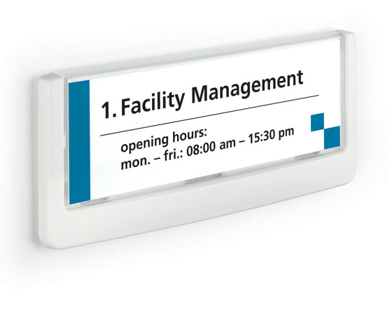 DURABLE CLICK SIGN 149X52,5MM OVIK. VALK