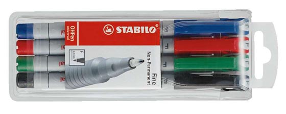 STABILO OHPEN 852/4F VESIL. LAJITELMA /4 - 2