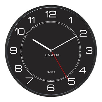Seinäkello Unilux Mega 57,5 cm musta