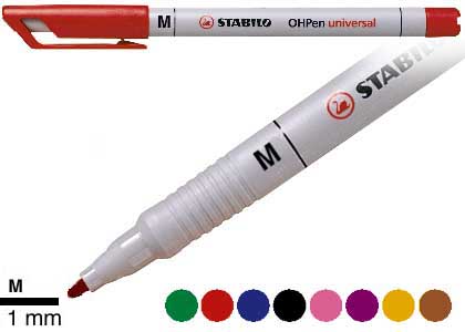 STABILO OHPEN 853/46M VESIL. MUSTA