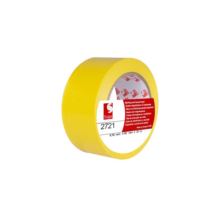 LATTIAMERKINTÄTEIPPI 2721 50MMX33M KELT.