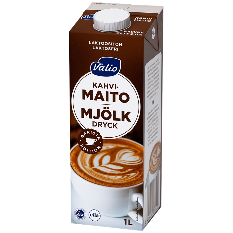 Kahvimaito Valio    laktoositon UHT 1l - 2