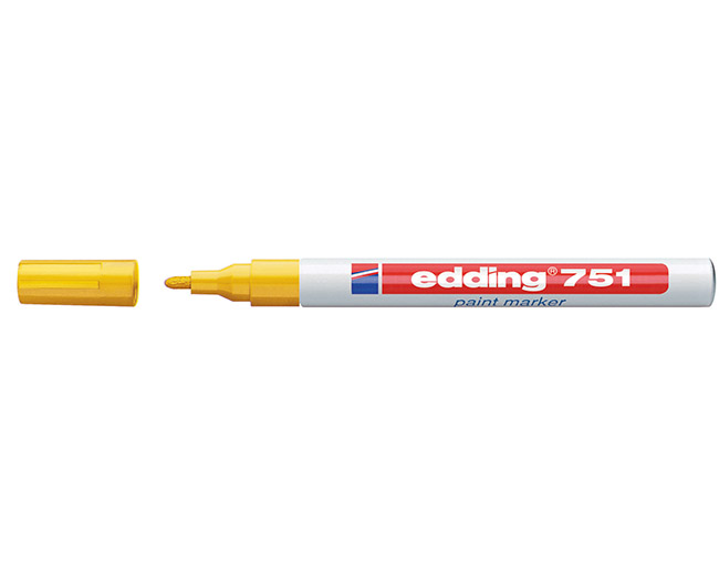EDDING 751 PAINT MARKER 1-2MM KELTAINEN