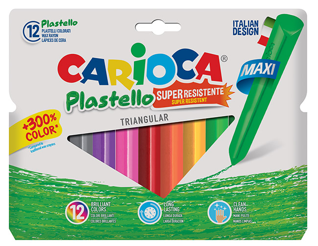 CARIOCA PLASTELLO MAXI MUOVIVÄRILIITU/12
