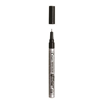 Maalikynä Pilot Super Color EF hopea