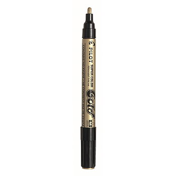 Maalikynä Pilot Super Color M kulta