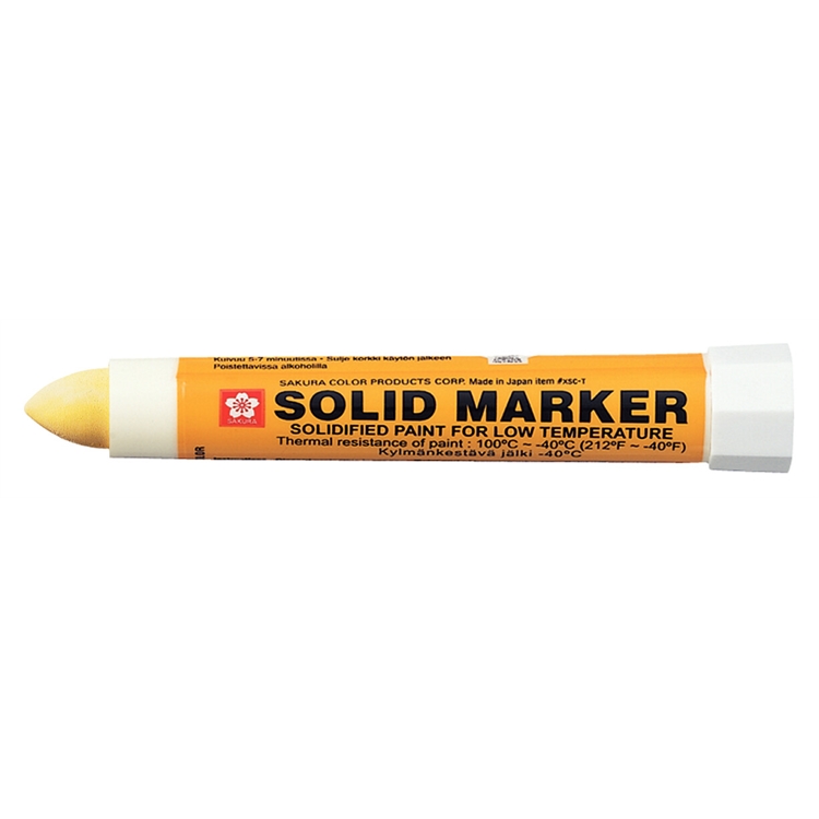 Maalikynä Sakura Solid XSC-T keltainen - 2