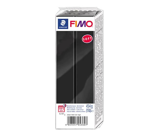 FIMO MUOVAILUVAHA 454G MUSTA