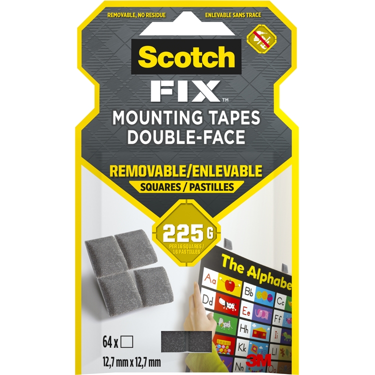 Kiinnityspalat Scotch-Fix 12,7x12,7/64 - 2
