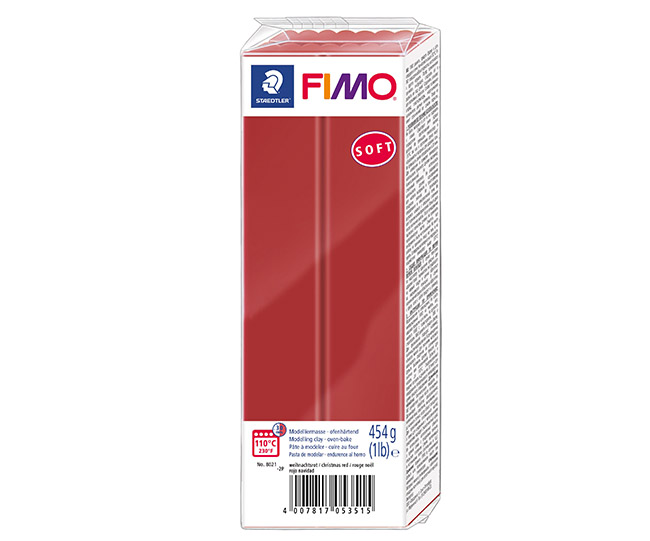 FIMO MUOVAILUVAHA 454G PUNAINEN