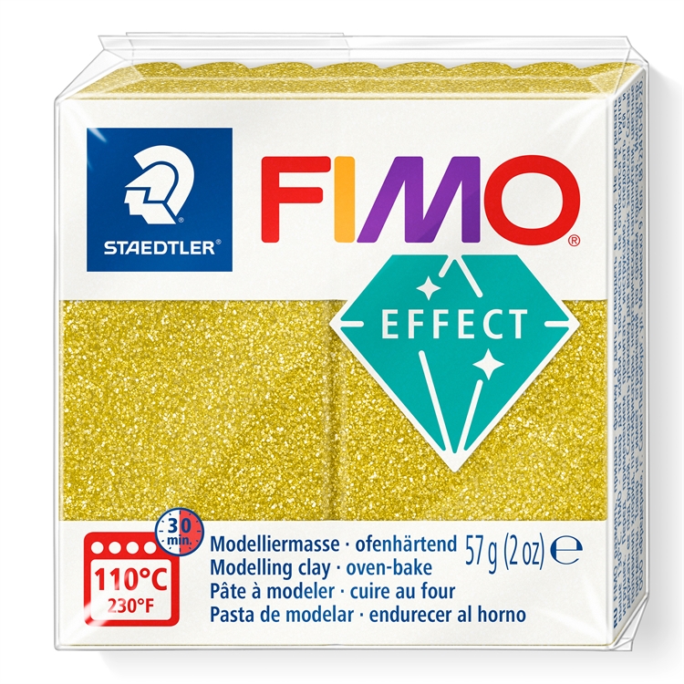 Muovailumassa Fimo  effect kulta glitter