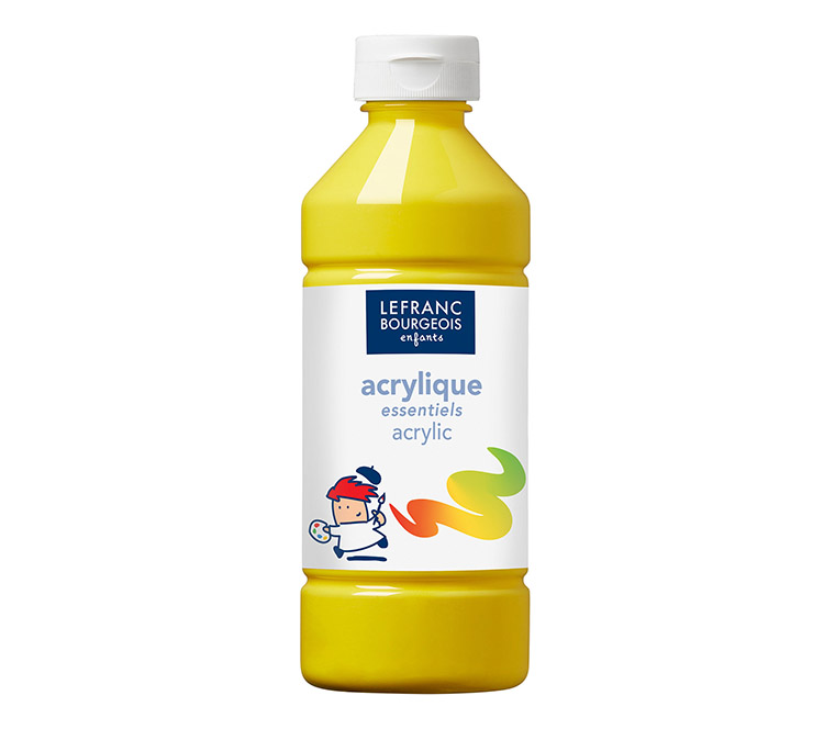 AKRYYLIVÄRI 500ML KELTAINEN