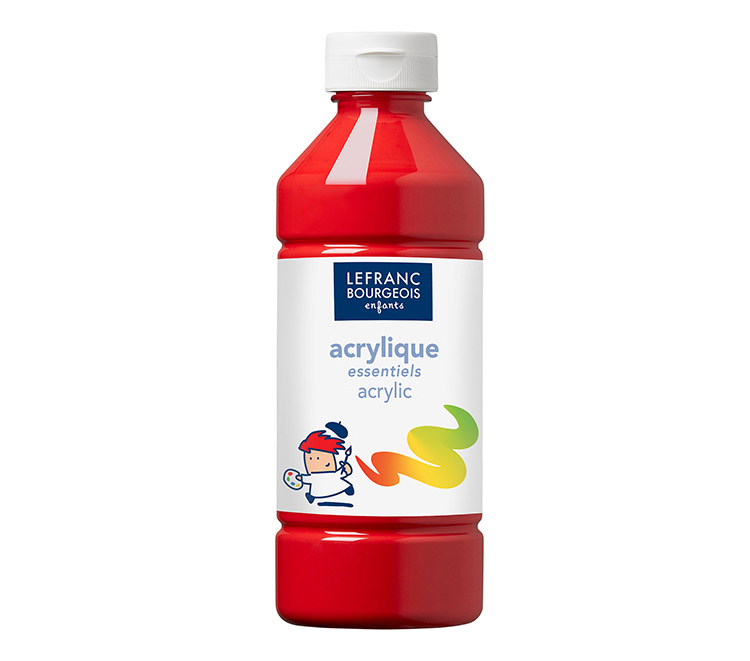 AKRYYLIVÄRI 500ML PUNAINEN